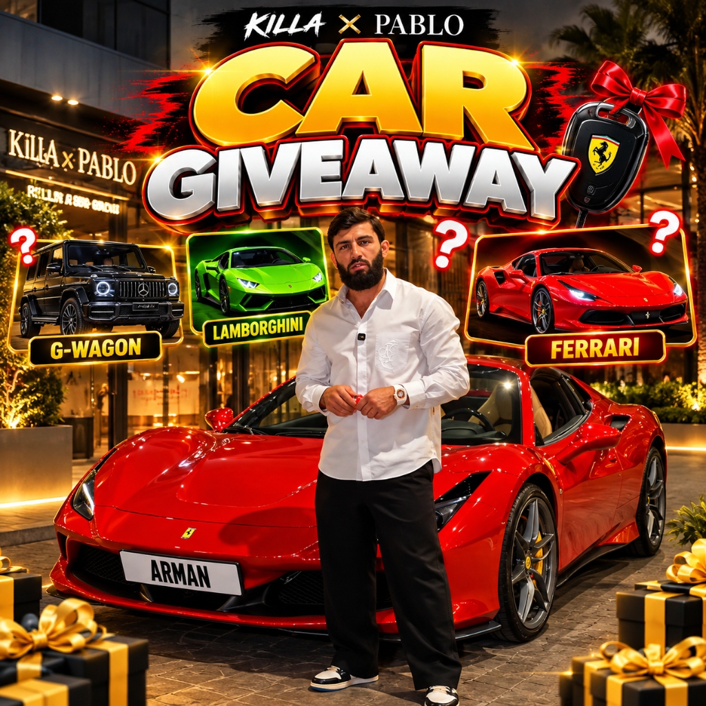 @arm_011 KILLA x PABLO Car Giveaway Showcase
